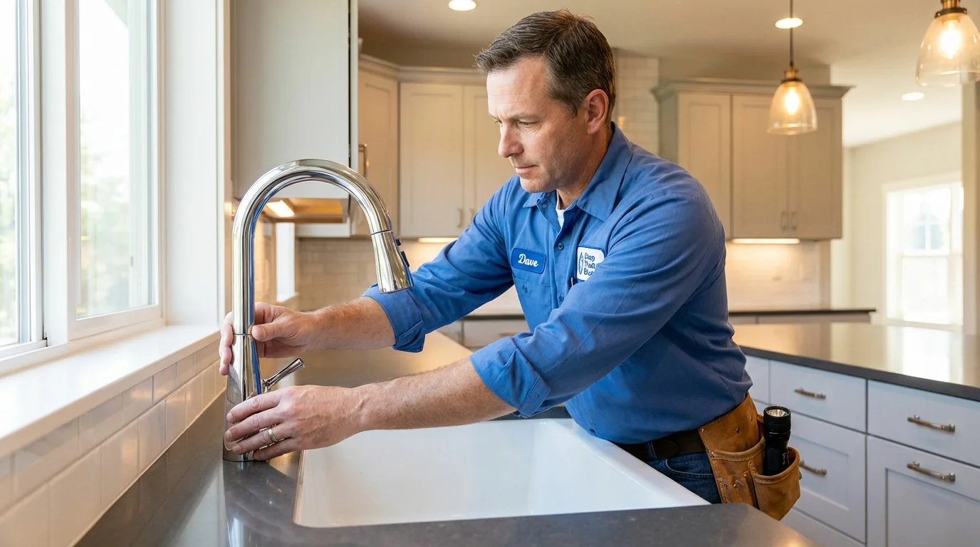 Kitchen faucet installation by Johns Plumbing LLC in Odessa