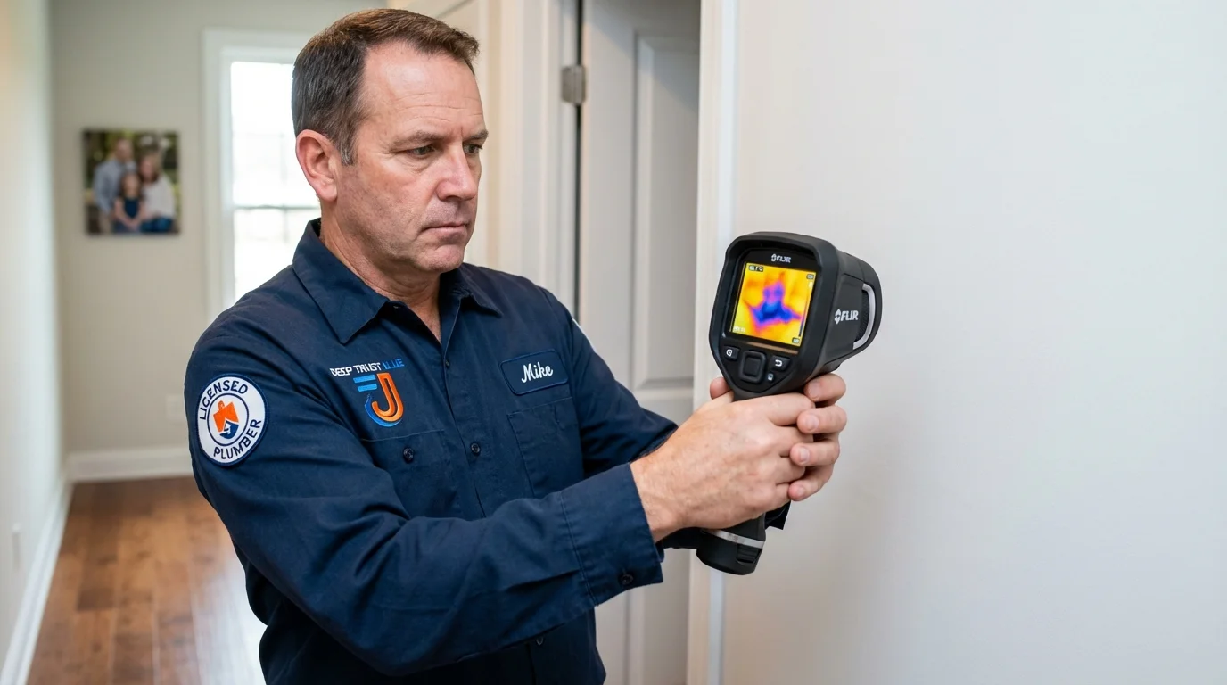 Thermal imaging leak detection by Johns Plumbing LLC in Odessa